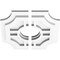 Ekena Millwork Haus Architectural Grade PVC Contemporary Ceiling Medallion, Two Piece, 10"OD x 3"ID x 3 1/4"C x 1"P CMP10HS2-03000 - alternate 2